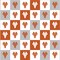Licensed NCAA University of Texas Collegiate Check TX-1158 Cotton Fabric by the Yard